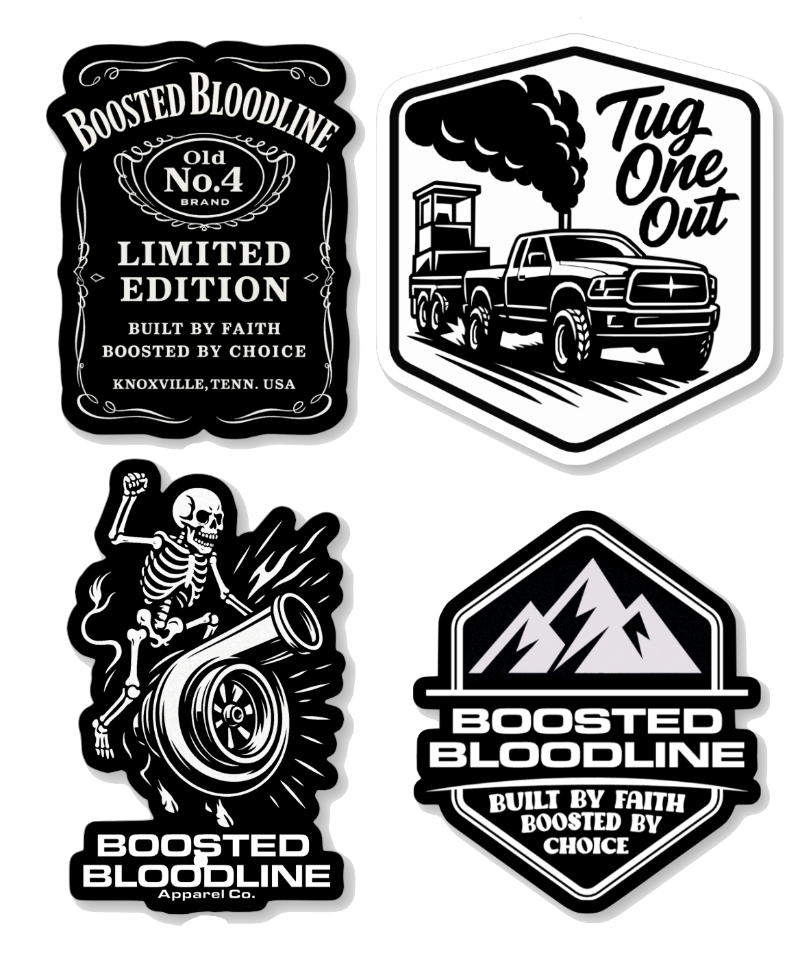 Die Cut Sticker 4 Pack
