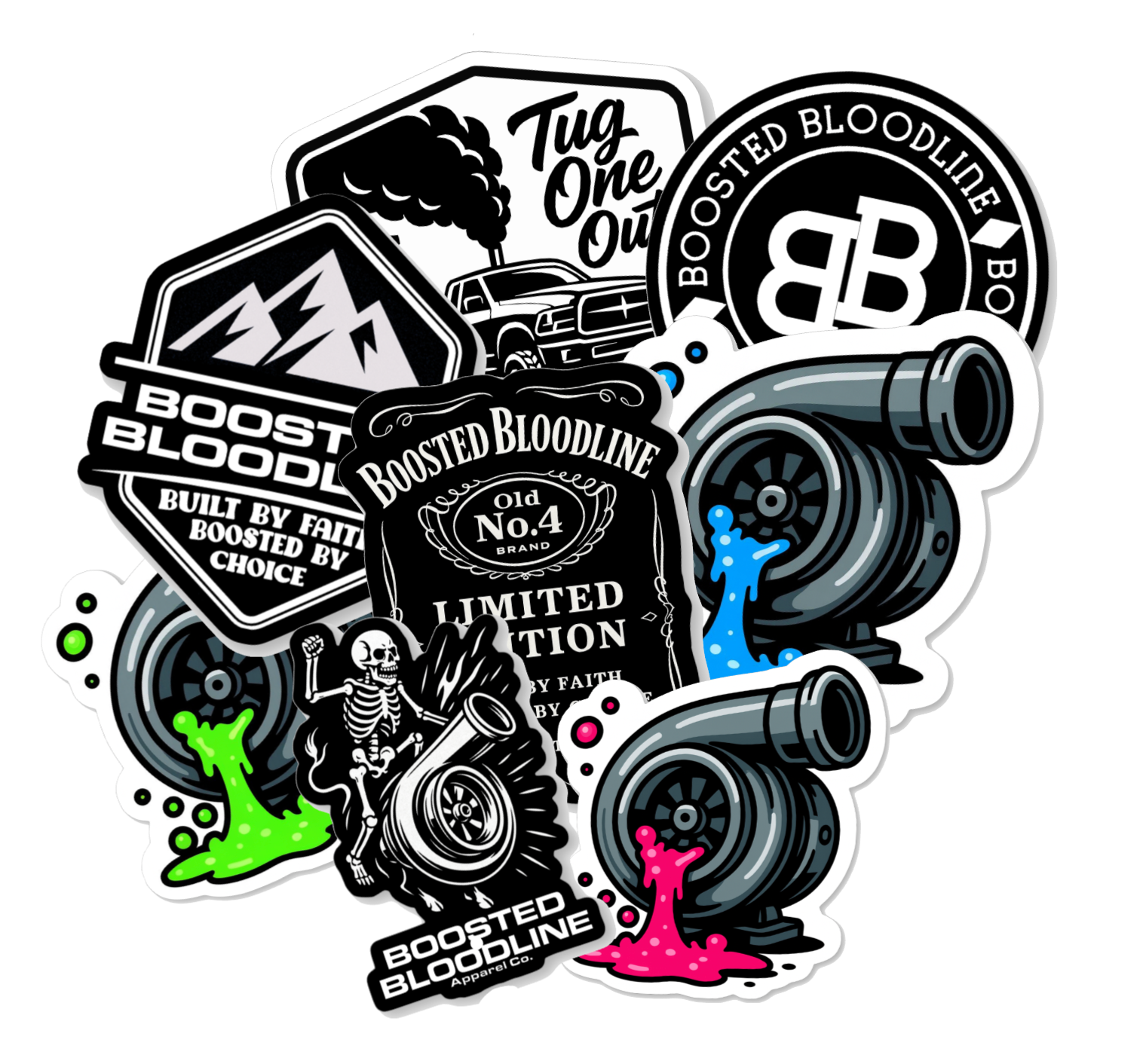 Die Cut Sticker 8 Pack