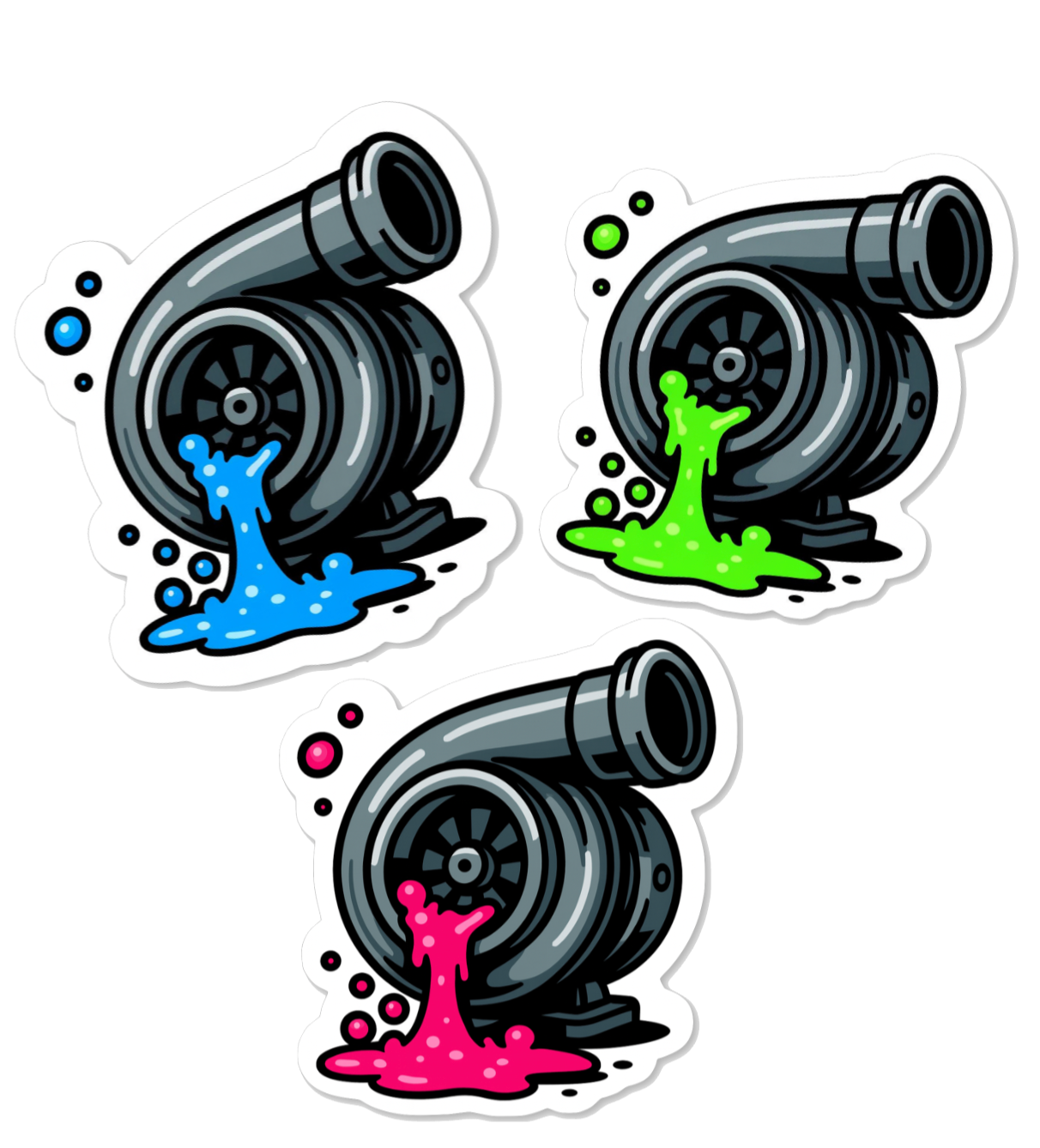 Die Cut Sticker Turbo Pack